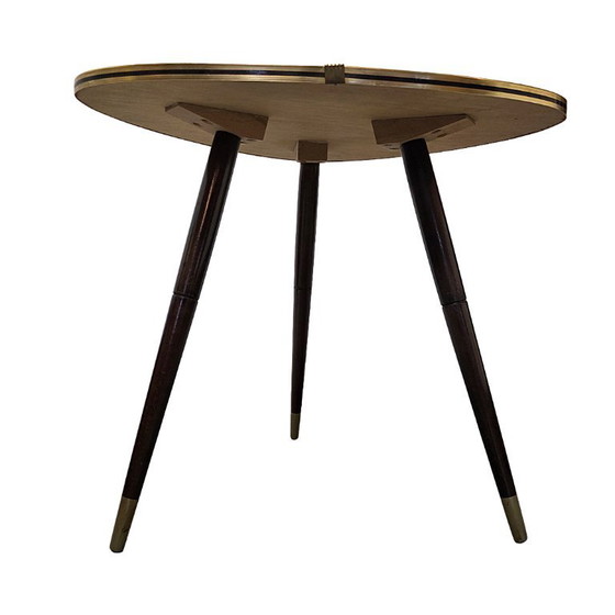 Vintage Mid-Century Chess Side Table, 50s/60s, Wood, Multi Color (photo 2 of 5)