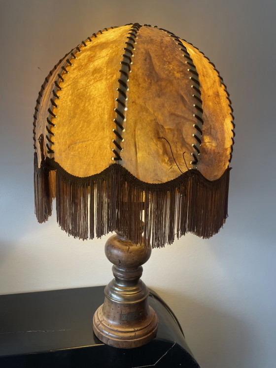 Vintage houten lamp uit de jaren 80 – Leeslamp, Wood (photo 10 of 15)