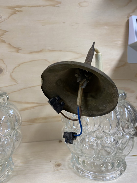 Image 1 of Set of Helena Tynell, bubble-style pendant lamps, retro, circa 1970, Finland