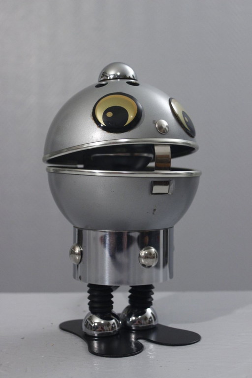 Vintage-Roboterlampe Satco verchromtes Metall Design 1970s