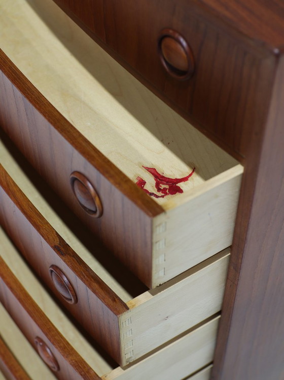 Cassettiera Vintage Danese in Teak Curvo Kai Kristiansen – Cassettiere, Wood (photo 15 of 16)