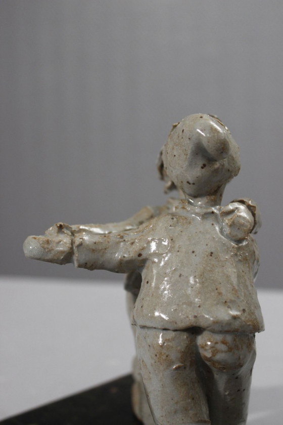 Image 1 of Suzanne Dumoulin in Gouzy - Danspaar, geglazuurd steengoed, aardewerk uit Ariège