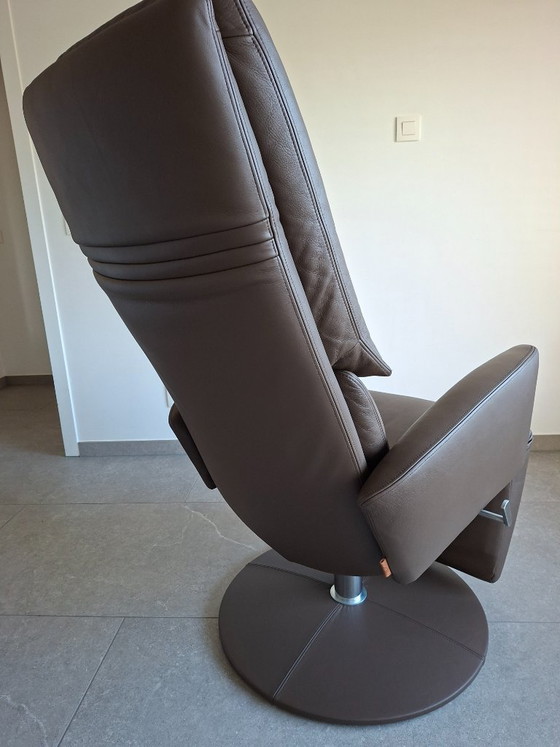 Fauteuil inclinable en cuir Durlet Aston – Design par Anita Schmidt – Fauteuils d'appoint, Leather (photo 7 of 15)