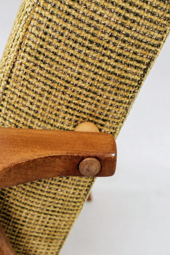 Image 1 of Poltrona vintage verde oliva, design moderno, anni '70