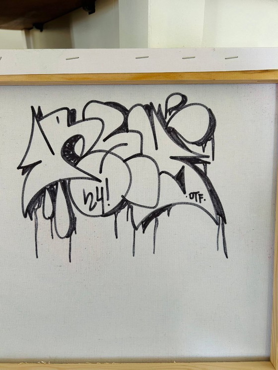 Image 1 of Matias MACHADO - Original Chrome - Artist painting