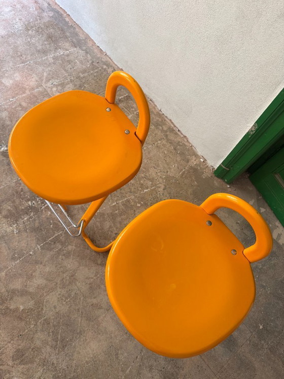 Image 1 of 2 Barstools, Gastone Rinaldi for thema, 1970s