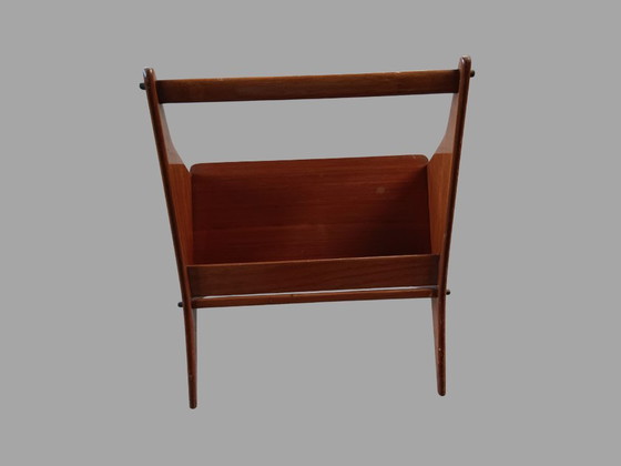 Image 1 of Porte-revues sculptural danois en teck, années 1960