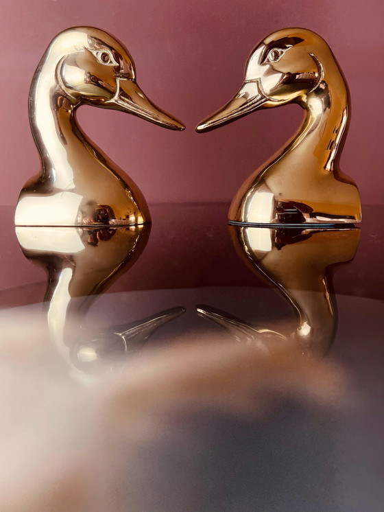 Image 1 of 💛Messing eenden boekensteunen💛 ja