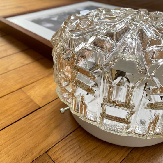 Image 1 of lampada da parete o da soffitto in vetro a oblò minimalista