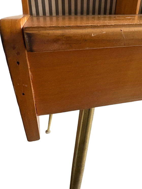 Image 1 of Toeletta/scrivania di metà secolo con specchio – Jese Möbel – Germania – anni '50/'60