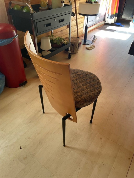 4x Castelijn Stoelen Genummerd in Prima Staat