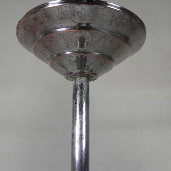 Image 1 of Art Deco hanglamp met opaline kap, jaren 30