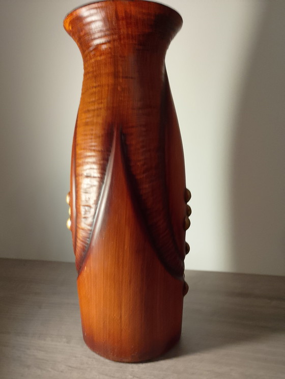 Image 1 of Rare Art Deco vase by Gustave De Bruyn, Fives, Lille