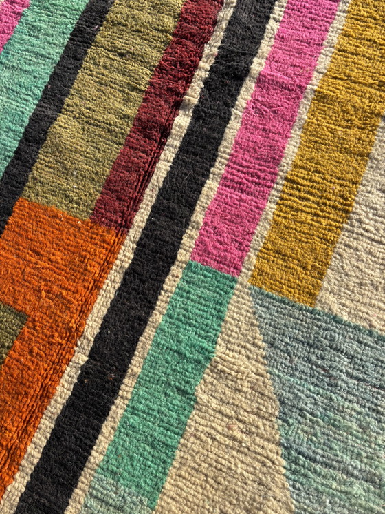 Image 1 of Vibrant Abstract Boujad Moroccan Rug – Handwoven Wool, 170X250 Cm