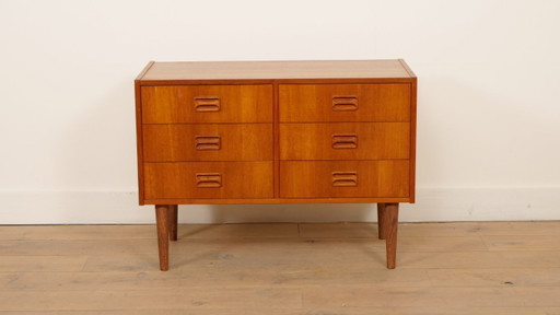 Commode danoise vintage | Teck | 6 tiroirs