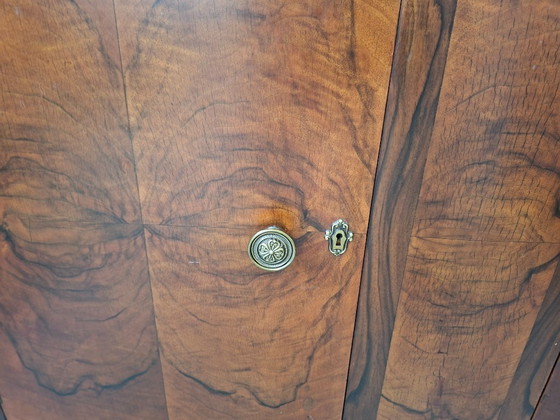 Image 1 of Exclusive pair of 1930s Art Deco sideboards in briar wood