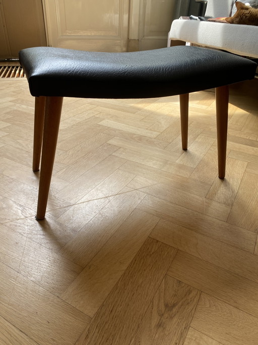 Poggiapiedi vintage Skai – hockers en poefs, Metal, Wood (photo 2 of 5)