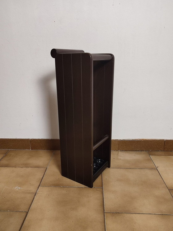 Jaren 80 Paraplubak, Kunststof, Hout, Zwart (foto 8 van 8)