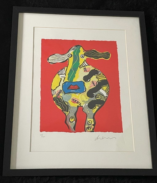 Peter Diem (1945) - Spotted Cow – lithos zeefdrukken, Paper (photo 2 of 6)