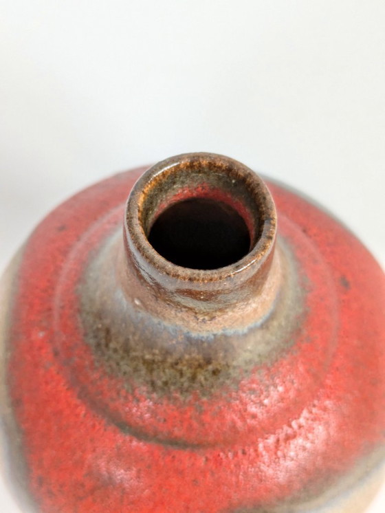 Image 1 of West German Pottery Vase by Ruscha Keramik, Model 830 Vulcano Fat Lava, 1960s