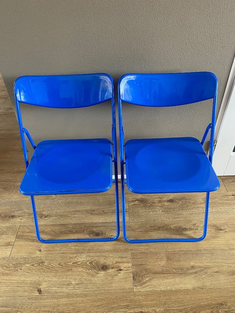 2 vintage Ikea folding chairs Ted by Niels Gammelgaard | Whoppah