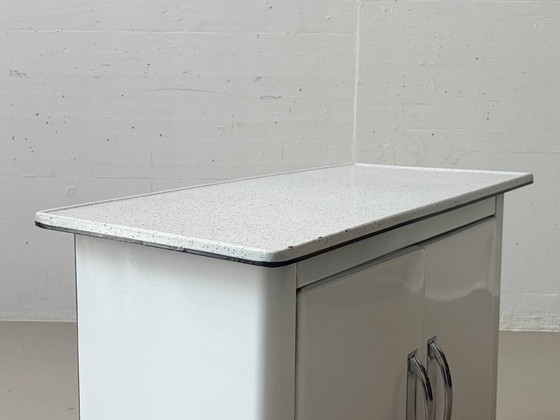 Image 1 of Metal sideboard / kitchen cabinet in industrial style, 1950s