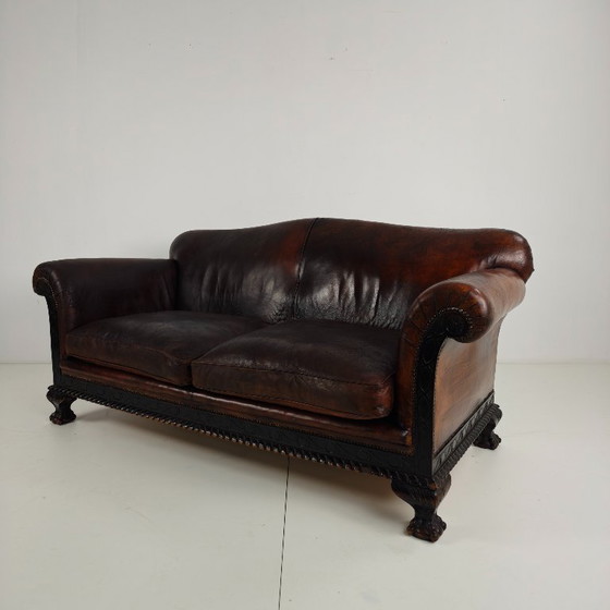 Image 1 of Panca da club Camelback in stile country dei primi del XX secolo