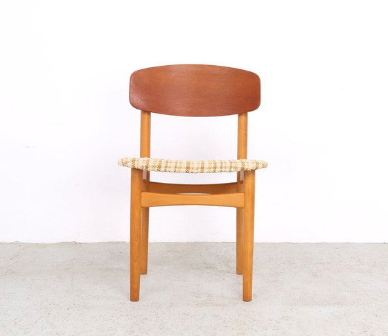 Børge Mogensen Model 122 Eetkamerstoelen, Søborg Møbelfabrik, 1952 – Textile, Wood (photo 6 of 13)