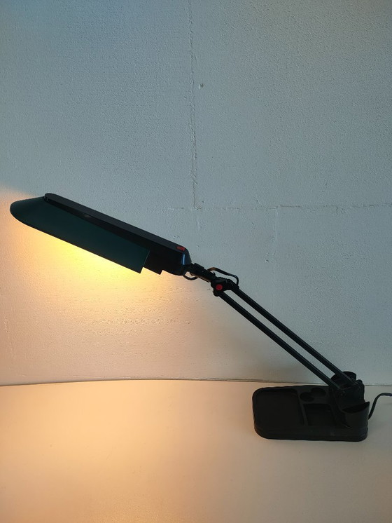 Image 1 of Vintage Verstelbare Bureaulamp/Organizer