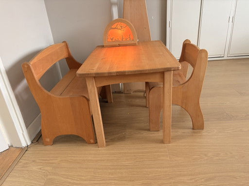 Essenhouten kinder meubilair