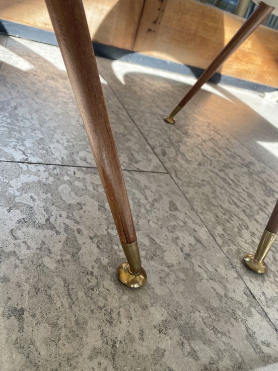 Image 1 of Pair of Rare Italian Mid-Century Lounge Chairs in the style of Model DU 55 P by Gastone Rinaldi