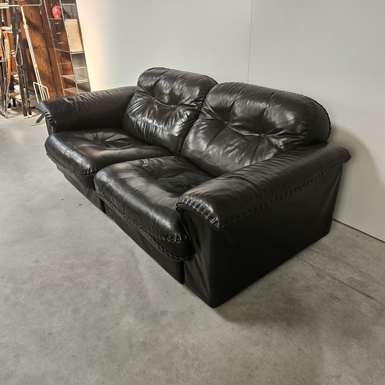 Image 1 of De Sede DS101, zwart lederen 2-zit