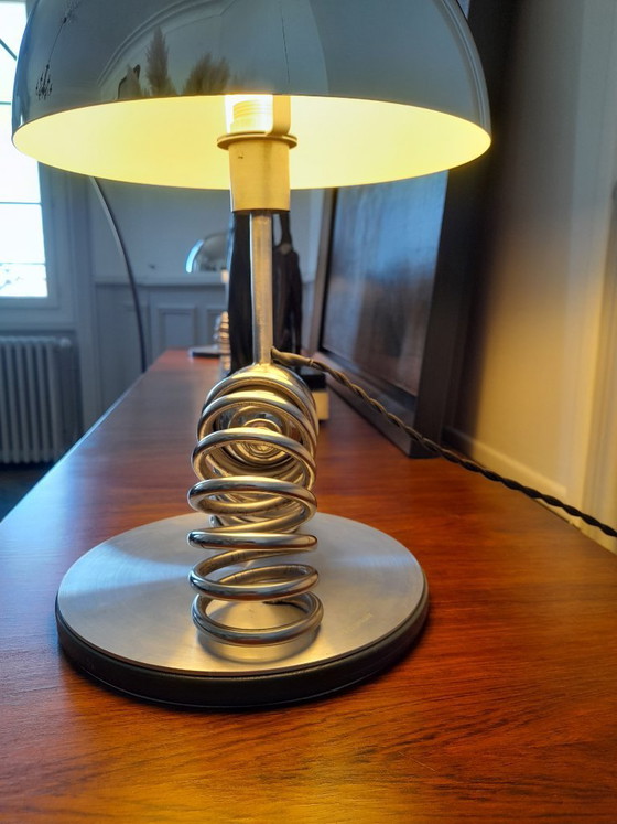 Image 1 of Pair of Space Age metal lamps