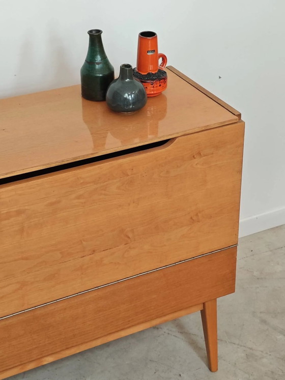 Opbergkist met deksel / minibar van Landsman / Nepozitek 1960 – Opbergkast, Wood, Mid Century Modern (photo 11 of 24)