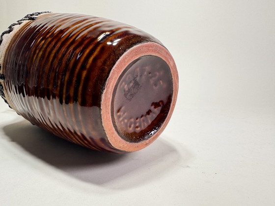 Scheurich Vase 7901-25, Fat Lava, Aubergine/Orange, West Germany 1970s – Scheurich W-Germany, Ceramic (photo 6 of 6)