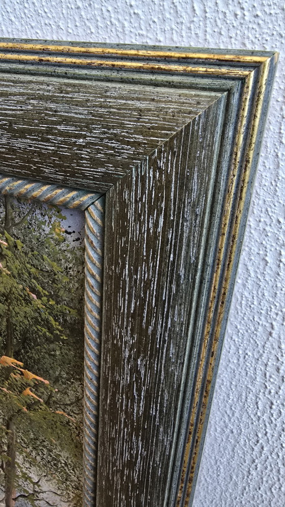 Bellissimo dipinto a olio originale vintage su tela, risalente agli anni '70 / '80. – Dipinti e disegni, Wood (photo 5 of 15)