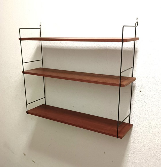 Image 1 of Étagère murale des années 50 avec trois étagères