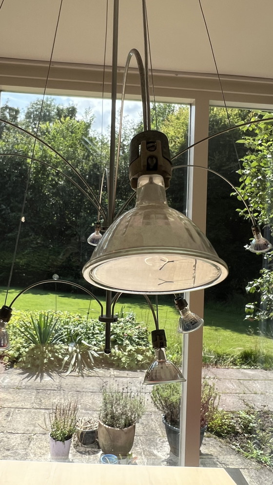 Image 1 of Solzi Luce Orione Lampada a sospensione italiana 9 lampade