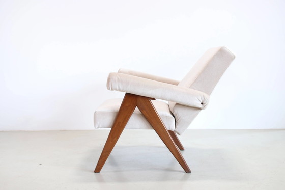 Italienischer Design-Sessel aus Mohair – Mid Century Modern (photo 3 of 6)