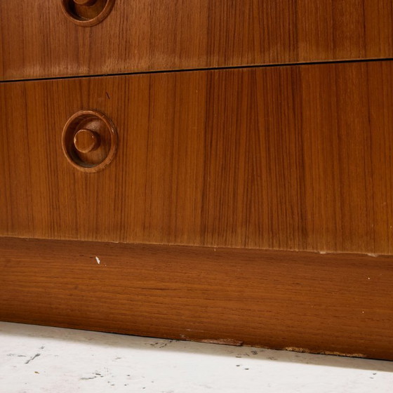 Image 1 of MK10127 Cómoda de teca con seis cajones