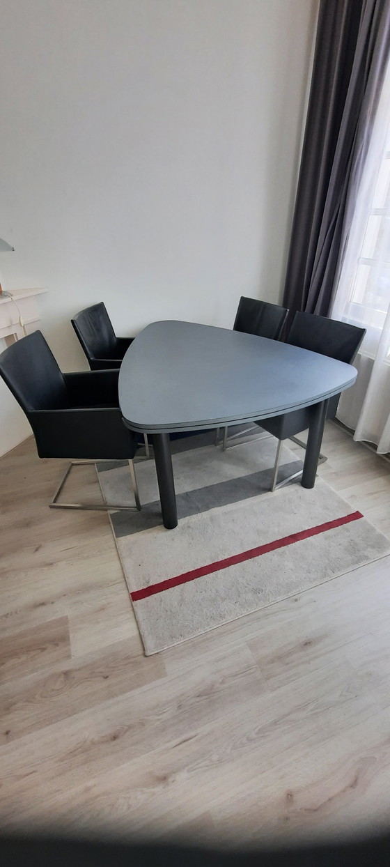 Image 1 of Dining At Castelijn Butterfly Table 4 Bert Plantagie Chairs