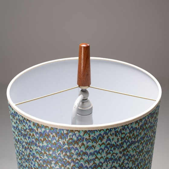 Image 1 of 1x Scandinavian floor lamp with Rubelli lampshade