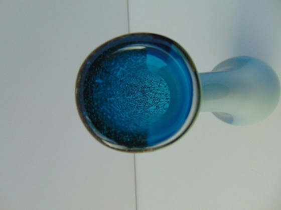 Image 1 of Vaso in blu, bianco e oro