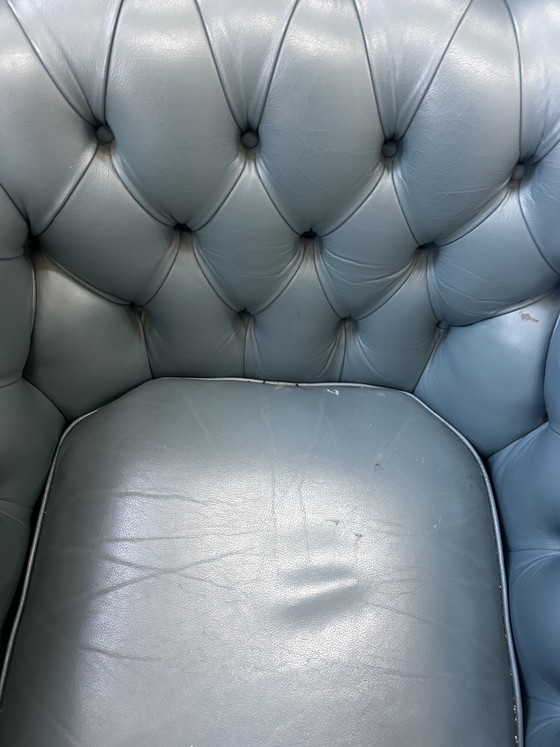 Image 1 of Bellissimo Chesterfield blu a Springvale
