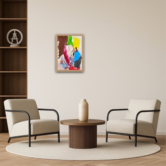 Image 1 of Gouache op natuurpapier. Formaat 30x40cm.