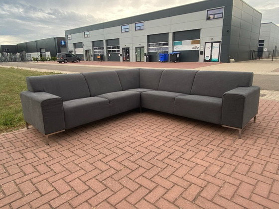 Image 1 of Gray Fabric Corner Sofa