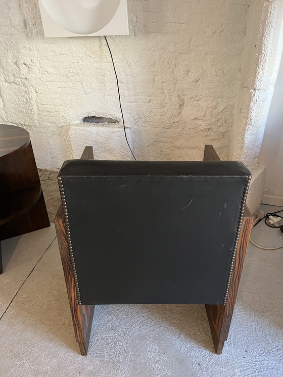 Image 1 of Tavolino e poltrona Art Déco in palissandro