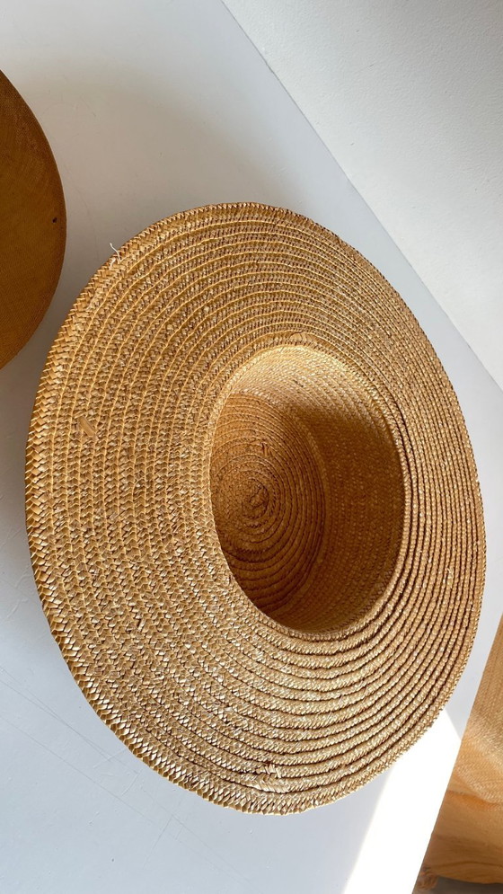 Image 1 of Déco CHAPEAUX de Paille Vintage