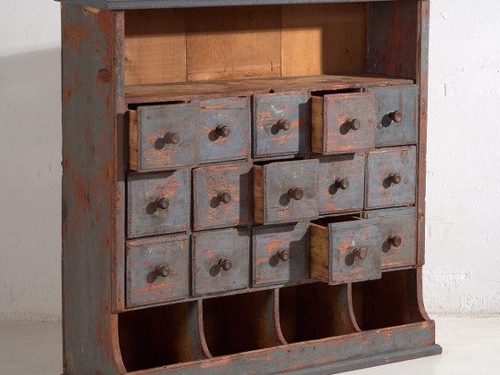 Antique office furniture (c.1930) #16 – Storage cabinet, Rustic (photo 2 of 10)