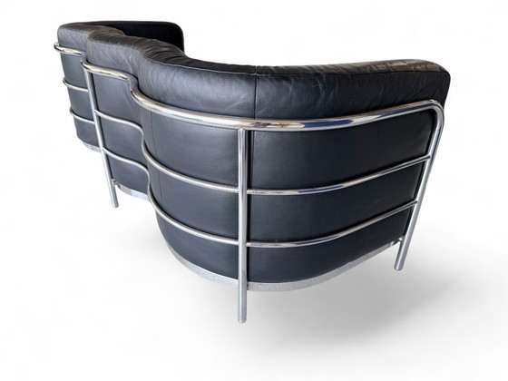 Zanotta Onda 3er Sofa – Leather, Metal (photo 6 of 8)